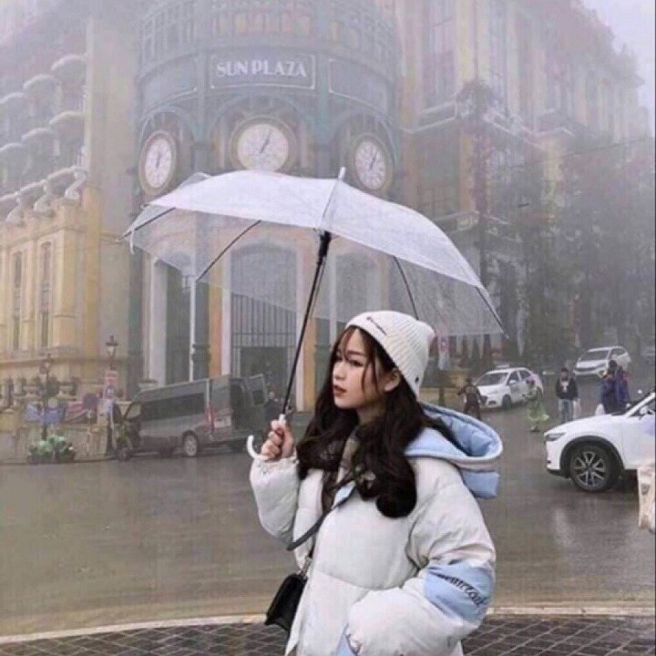 [HCM]Ô DÙ ĐI MƯA CAO CẤP VỚI THIẾT KẾ TRONG SUỐT - PHONG CÁCH THỜI TRANG HÀN QUỐC