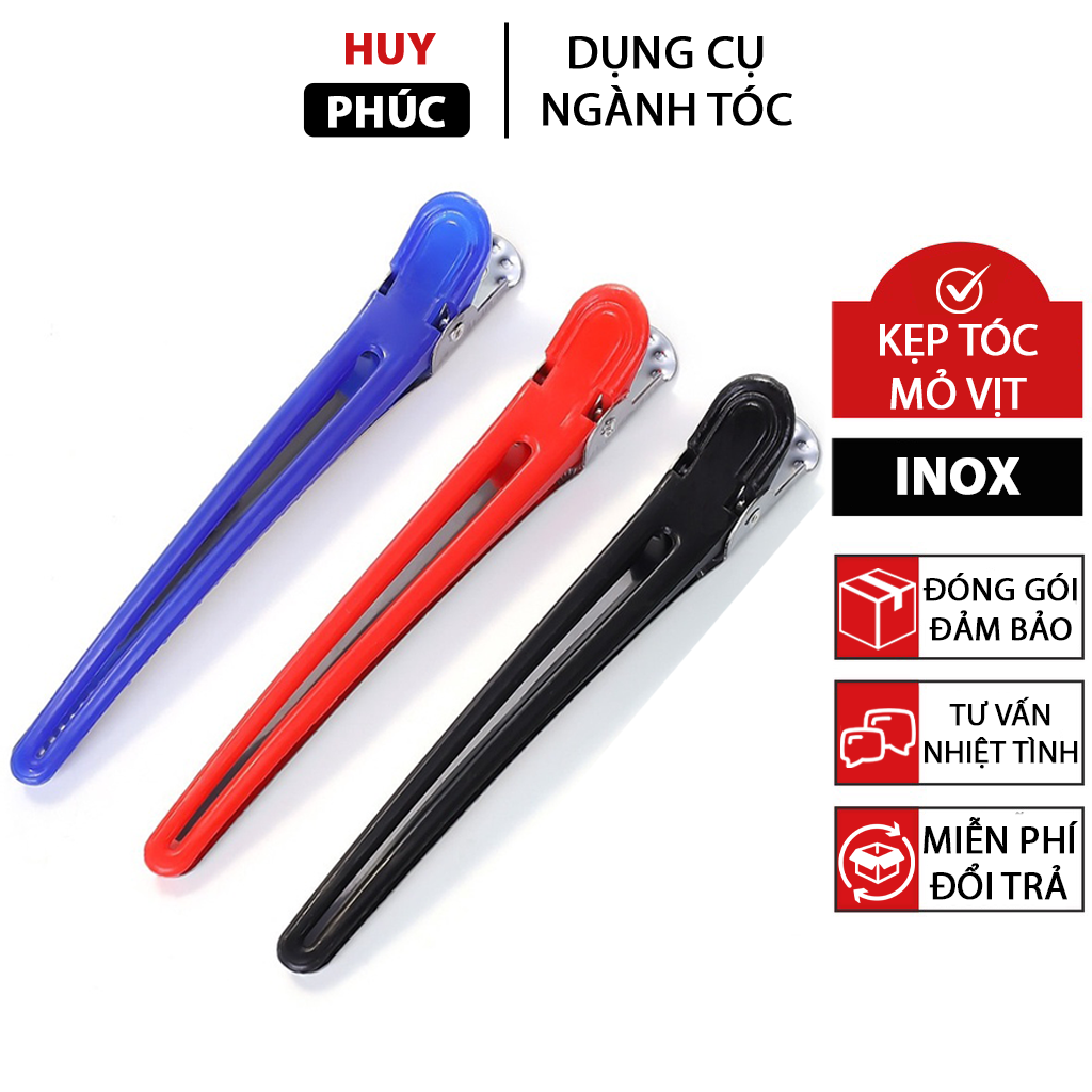 Kẹp mỏ vịt làm tóc nhựa, kẹp tóc mỏ vịt Dụng cụ tóc Huy Phúc