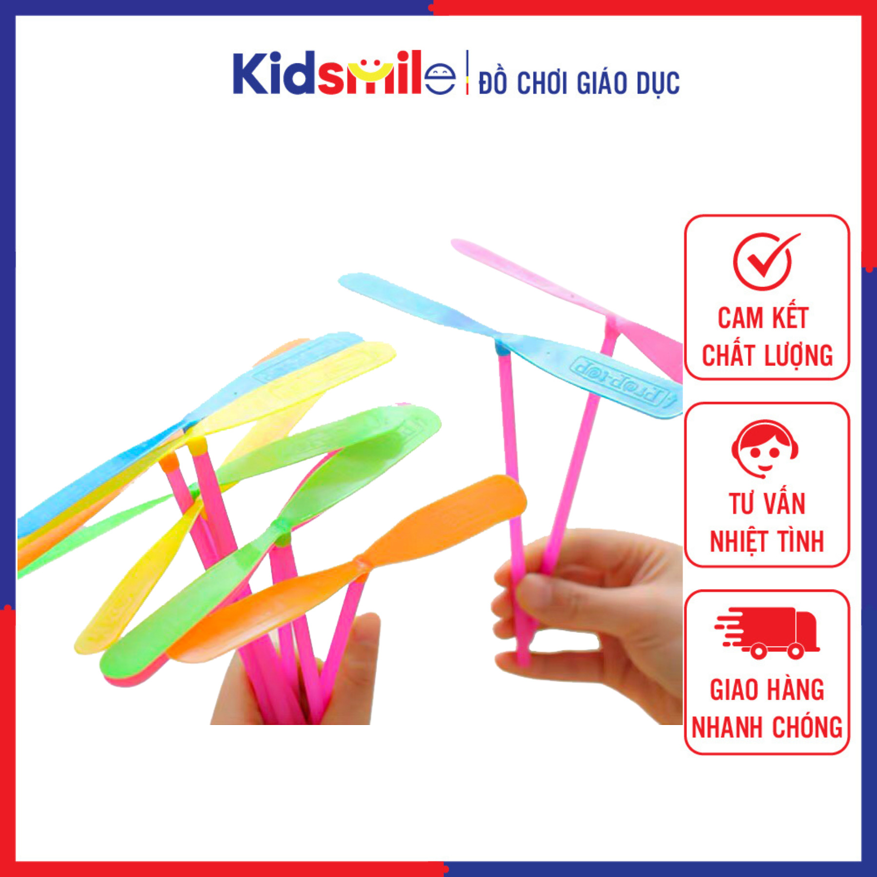 (Combo 5 chiếc) Đồ chơi chong chóng tuổi thơ, đồ chơi vận động cho trẻ phát triển kỹ năng khéo léo của đôi tay và vui chơi thư giãn