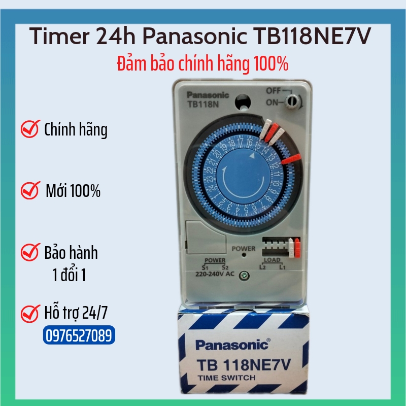 Timer hẹn giờ 24h panasonic tb 118ne7v