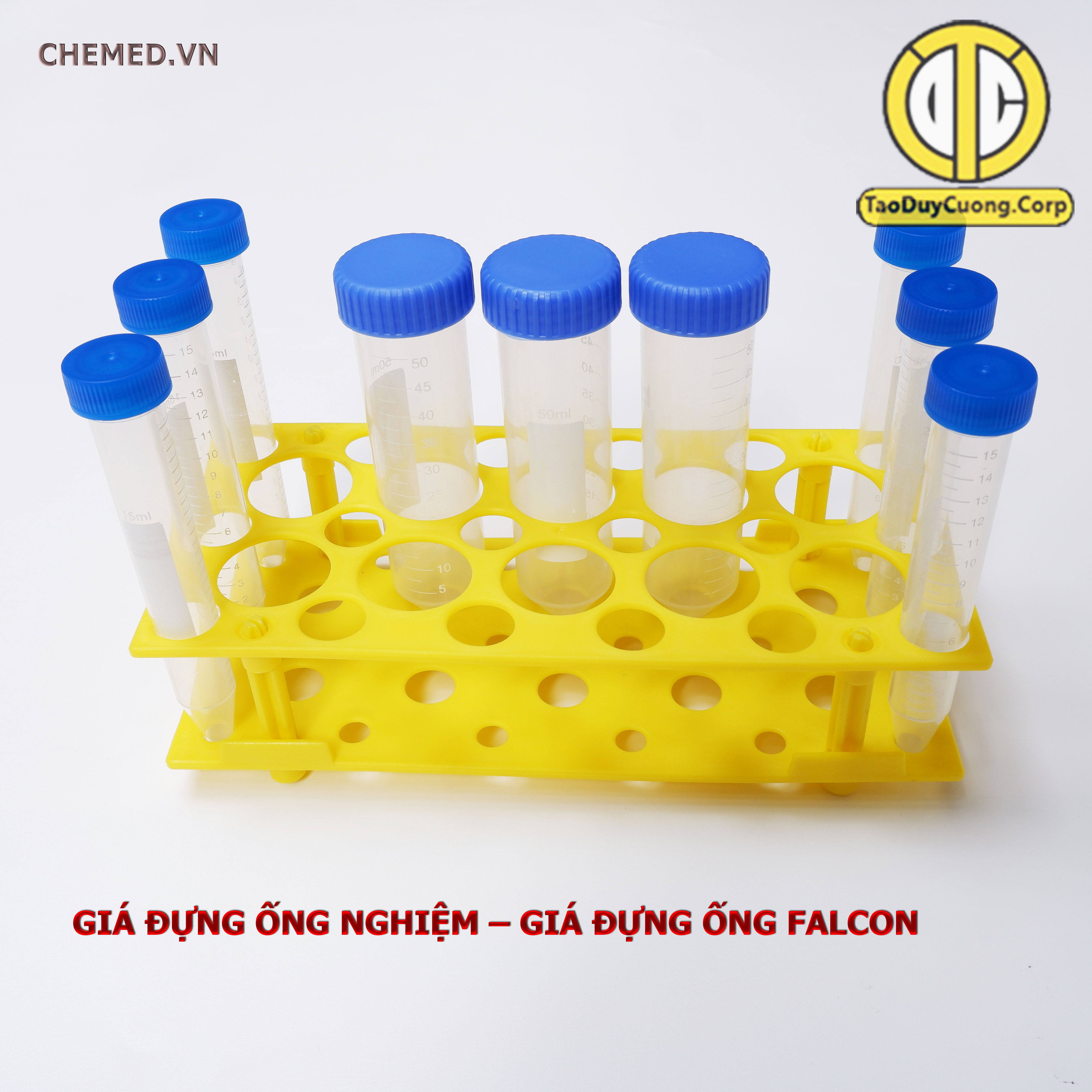 Giá đựng ống nghiệm đa năng, giá đựng ống ly tâm, giá đựng ống falcon các kích cỡ 10ml,15ml, 50ml