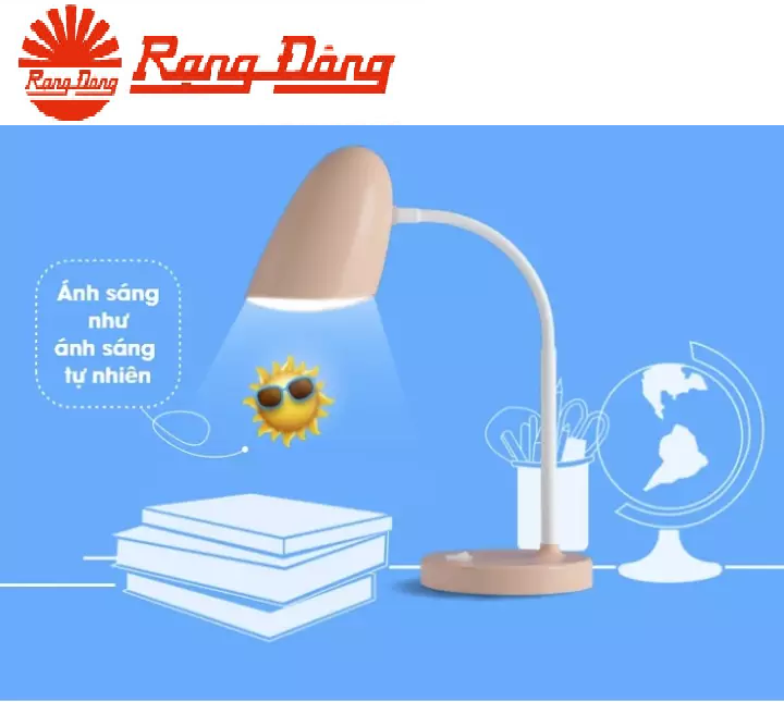 Đèn bàn LED Sunlike Rạng Đông RD-RL-38.LED Bảo vệ thị lực - Ánh sáng trắng hoặc trung tính