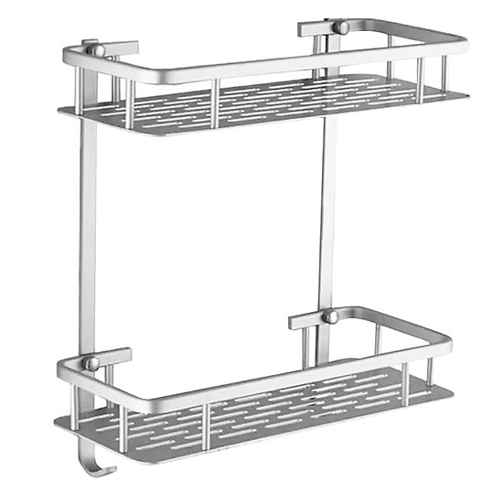 Kệ Inox Nhà Tắm Hình Chữ Nhật 2 Tầng Đa Năng (Hình chữ nhật)