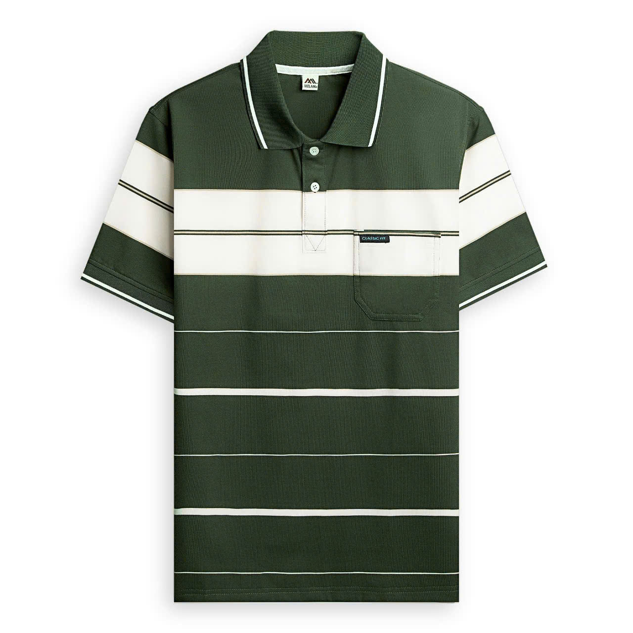 Áo Polo thun nam lớn tuổi có túi -Áo thun nam trung niên có túi chất liệu cotton 100% mặc mát thấm m
