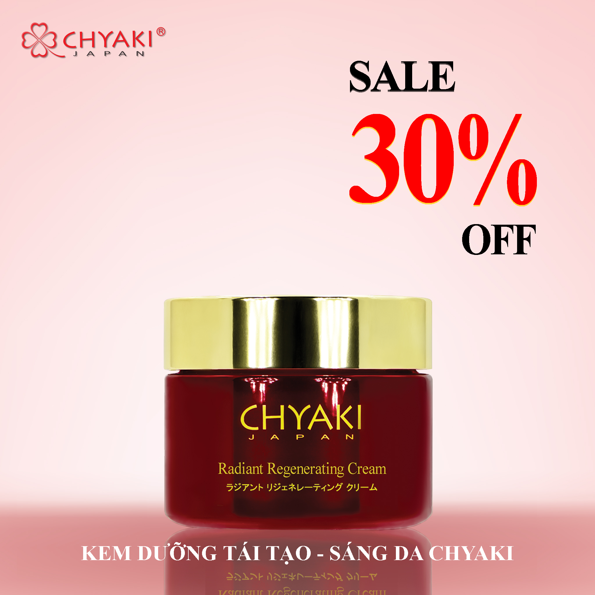 KEM DƯỠNG TÁI TẠO VÀ SÁNG DA CHYAKI NHẬT BẢN