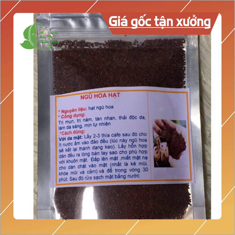 Hạt đình lịch - hạt ngũ hoa đắp mặt hút mụn, làm trắng da gói 100g