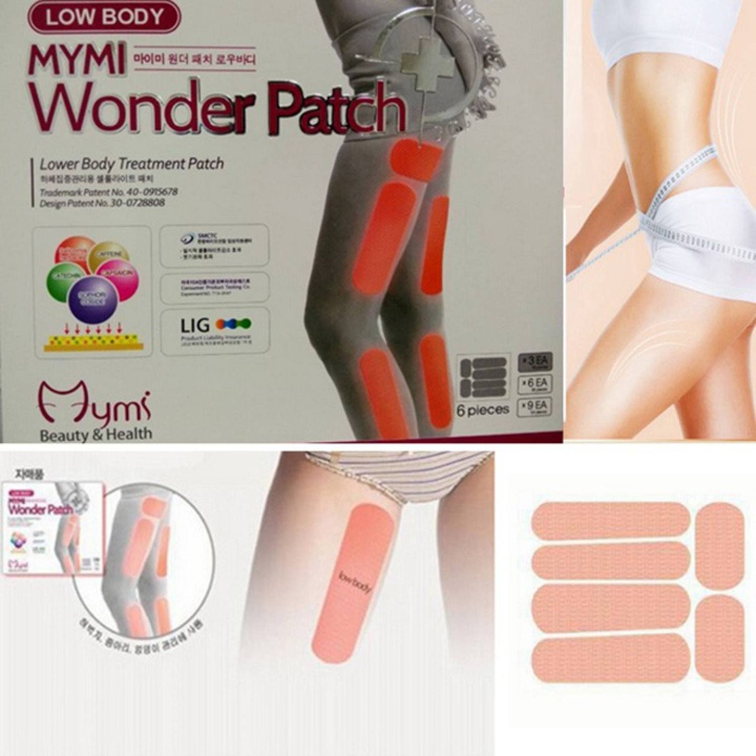 Miếng dán thon đùi mymi wonder patch low body