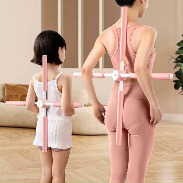 Gậy tập gym yoga định hình tư thế, mở rộng vai lưng, gậy chống gù, gậy hỗ trợ mở lưng.