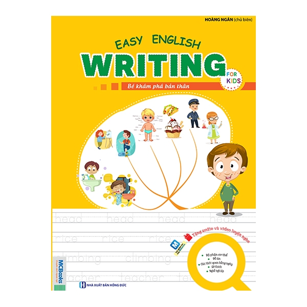 Fahasa - easy english writing for kids - bé khám phá bản thân