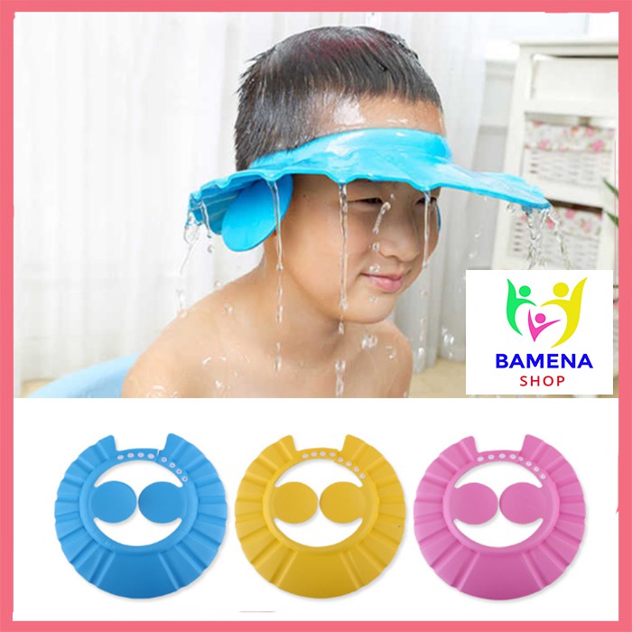 Nón Gội Đầu Chặn Nước Có Bịt Tai Cho Bé Tắm Gội