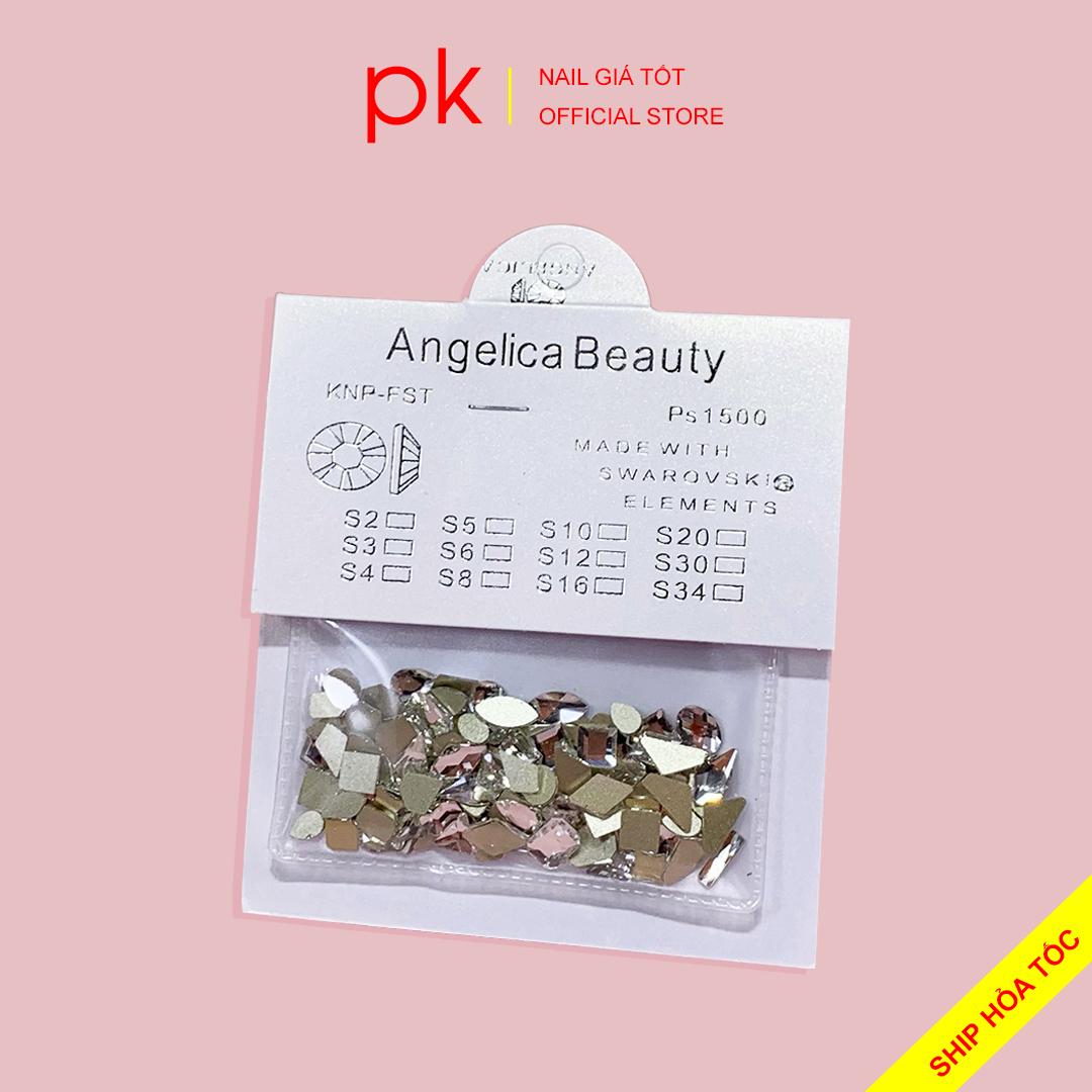 Đá khối nail, đá khối chân bằng trang trí móng, túi nhiều hình khác nhau