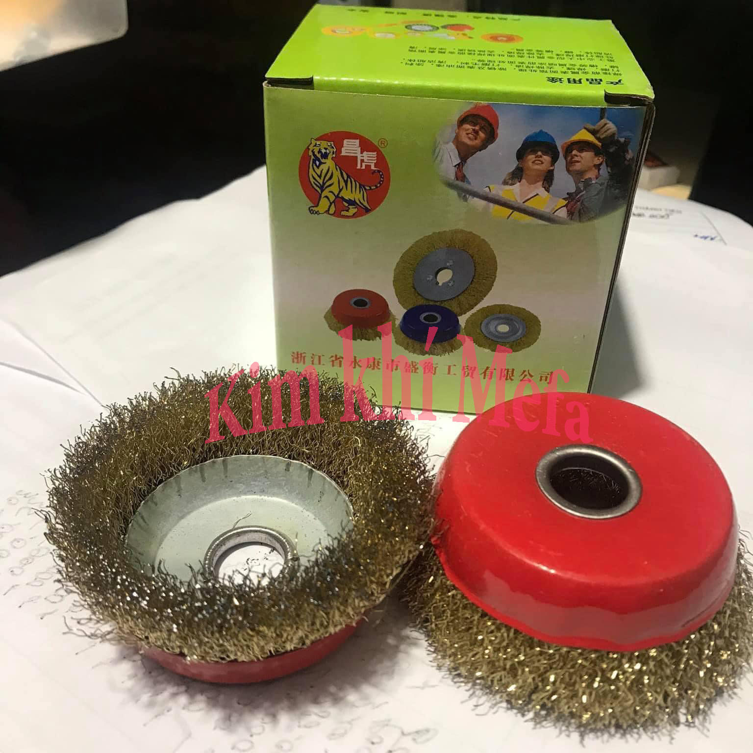 Chổi đánh rỉ sét - Chén cước đánh rỉ sắt dùng cho máy mài cầm tay loại tốt