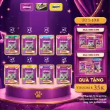 Bộ 24 Túi Thức Ăn Dạng Sốt Cho Mèo Trưởng Thành WHISKAS 80G - Dinh Dưỡng Hoàn Thiện & Cân Bằng Cho Mèo Từ 1 Tuổi trở Lên