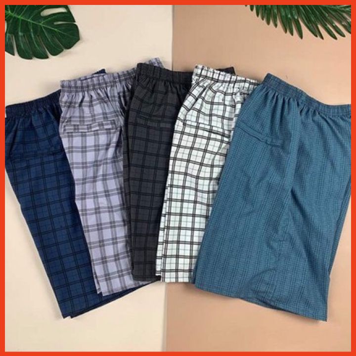 Combo 4 Quần shorts Nam | Quần đùi nam thun vải kaki 1 size từ 45-75kg mặc nhà, mặc ngủ thể thao dạo phố