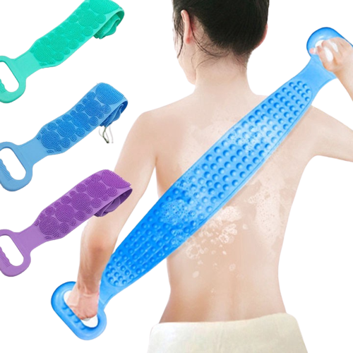 Dây cọ tắm 2 mặt, chà lưng, cọ lưng silicon đa năng - tiện dụng