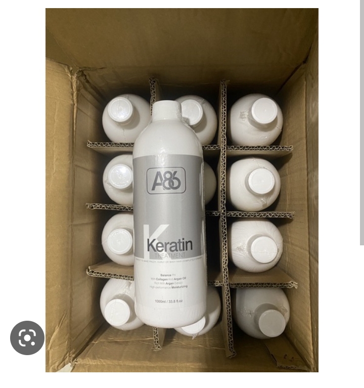 Keratin a86 - salon phục hồi tóc dưỡng tóc hư tổn tóc nhũn chai 1000 ml