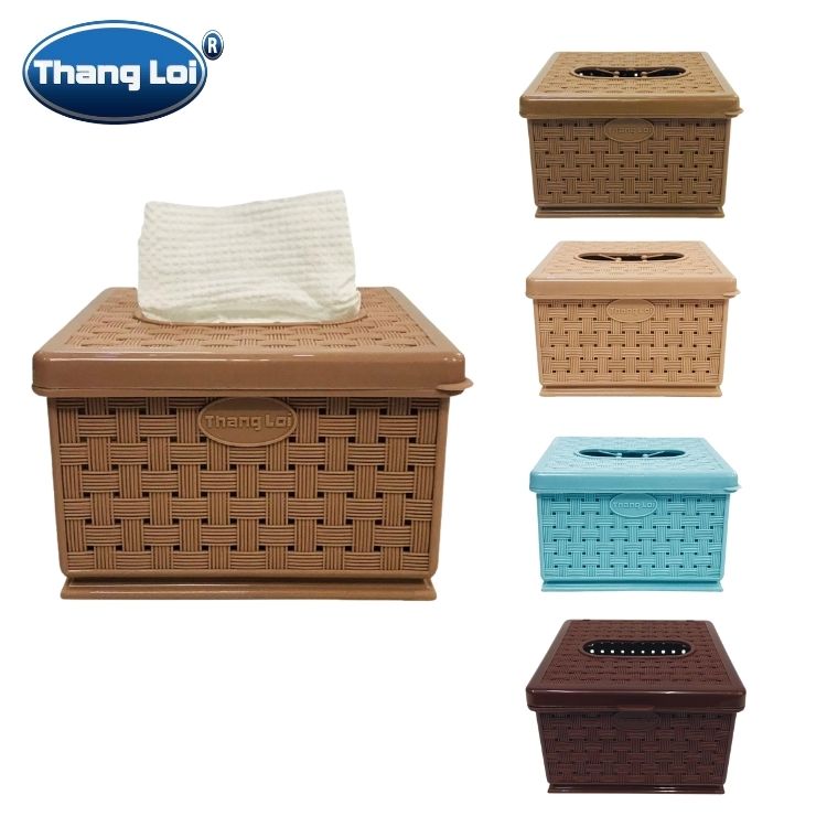 Hộp đựng khăn giấy vuông size nhỏ 11 cm x 11 cm x 7 cm
