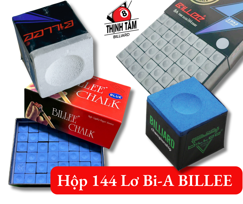 Hộp 144 viên lơ bida billee cao cấp 5a, hàng nội địa trung mịn - ít bụi - bám cơ