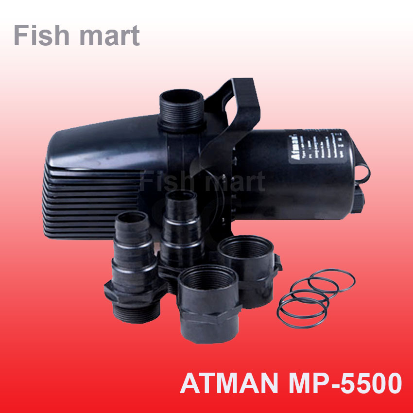 Máy bơm atman mp 5500 đài loan, 60w- 5700l/hr, an toàn, dễ lắp đặt, cho hồ cá, thủy sinh, hòn non bộ..
