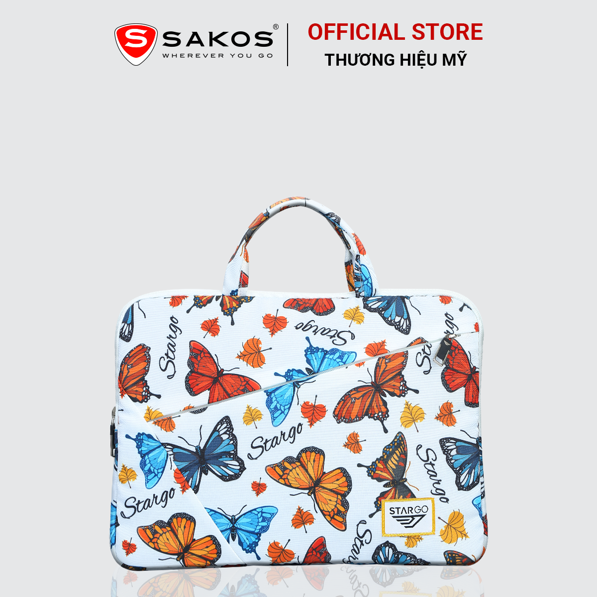 Túi Đựng Bảo Vệ  Laptop  STARGO LEDGER 14 inch - Có tay cầm, Vải Polyester, Trượt Nước, Bền Màu