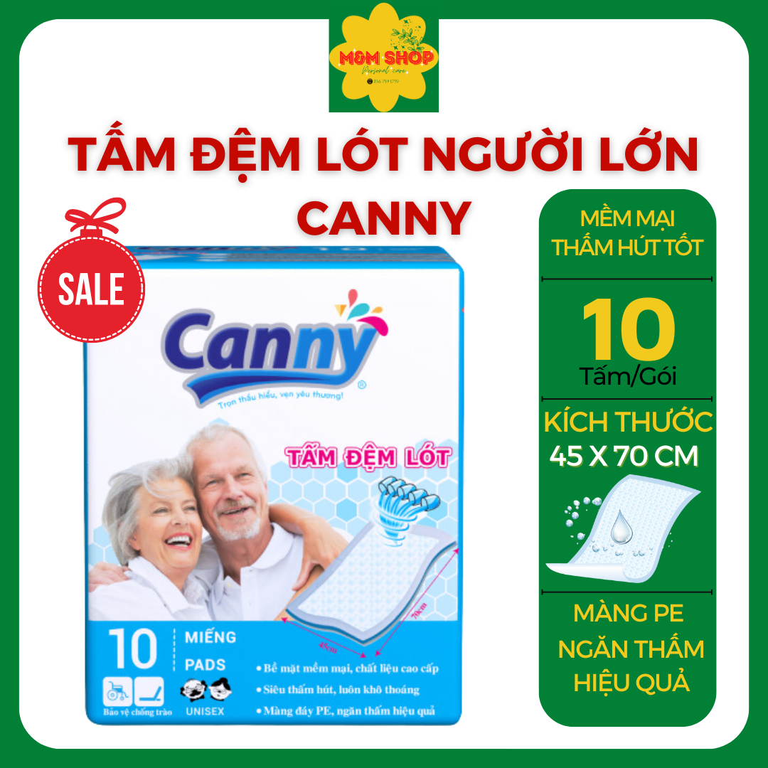 Combo 3 gói Tấm lót cho người già Canny 45x70cm 10 miếng