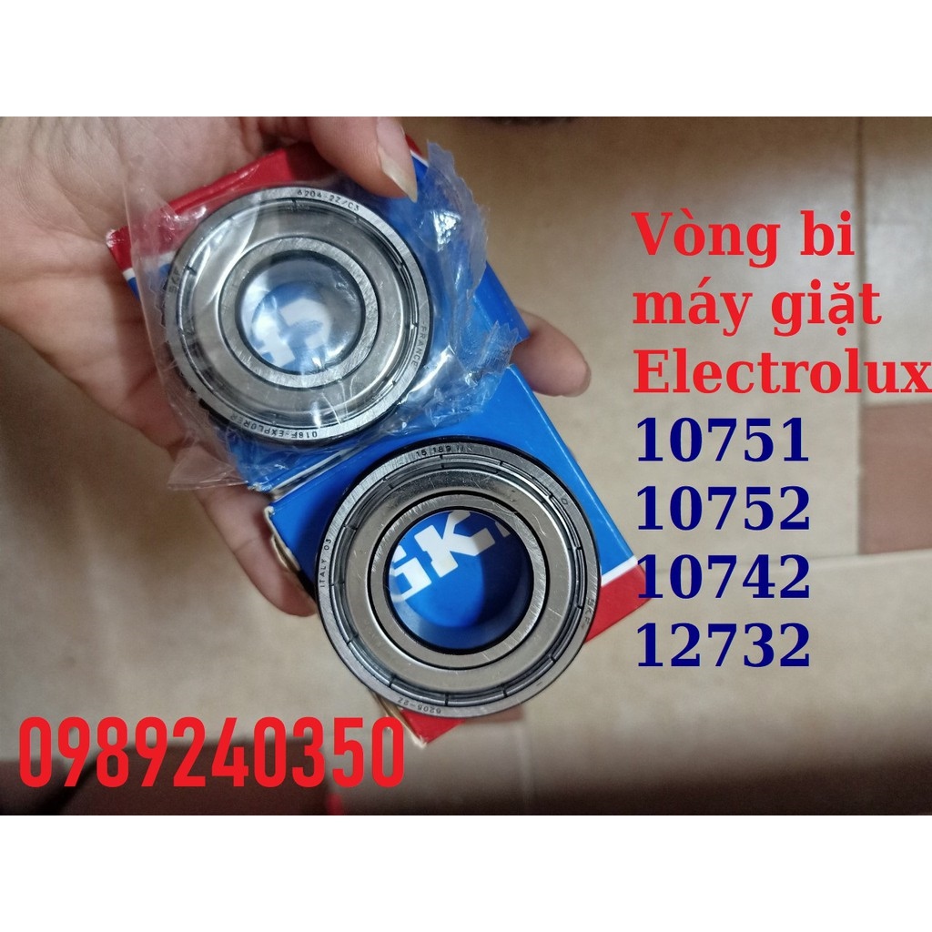 ✧ↂ﹉ ☃ ∈ஐ▨ Bộ 2 vòng bi máy giặt Electrolux 10751 10741 10742 12732