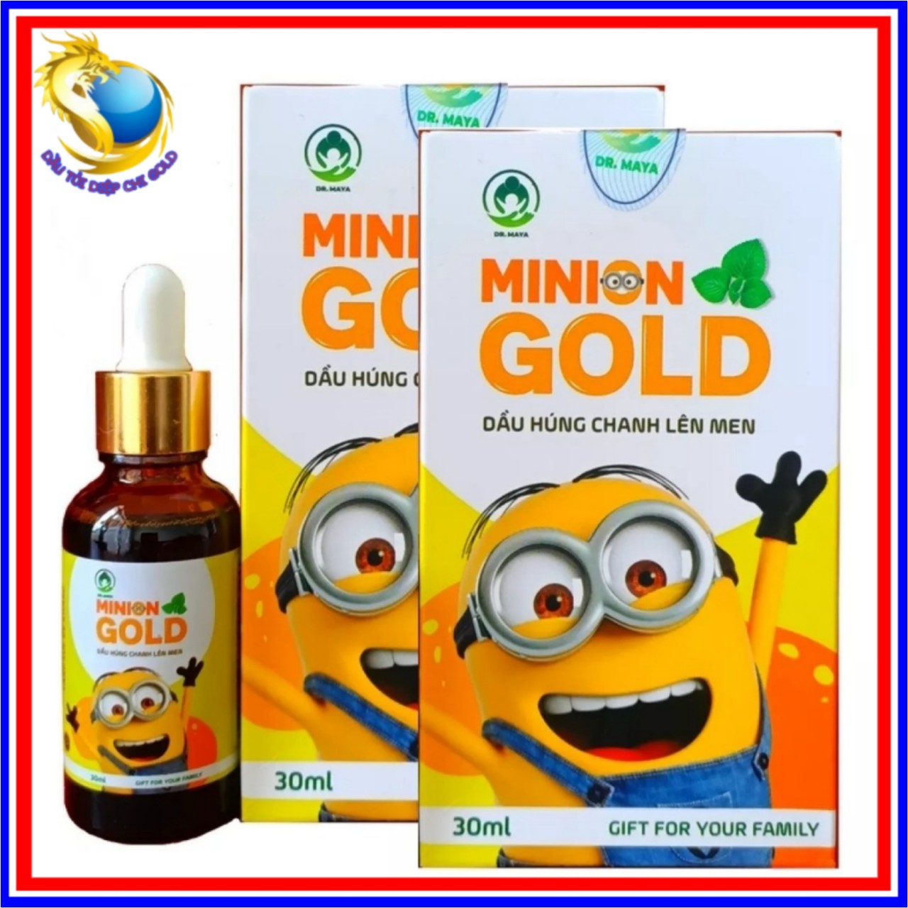( COMBO 2 CHAI ) TINH DẦU HÚNG CHANH LÊN MEN MINION GOLD Dầu húng chanh lên men Minion Gold 30mL Tinh Dầu Húng Chanh MINION dầu húng chanh minion lên men GOLD