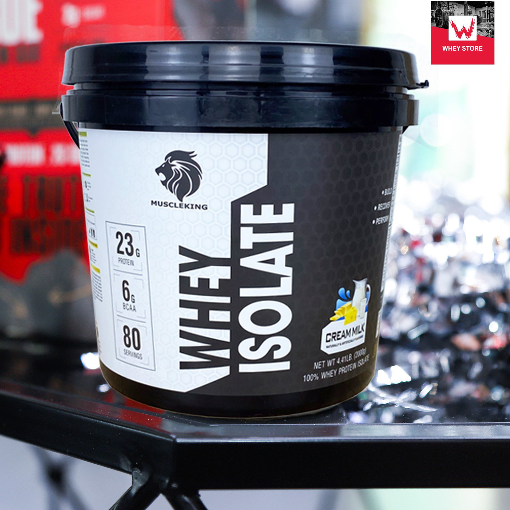 [HCM]( Tặng Shaker) Whey Protein Isolate Muscleking 2Kg - 80 serving - SỮA TĂNG CƠ HẤP THỤ NHANH - TĂNG CƠ GIẢM MỠ