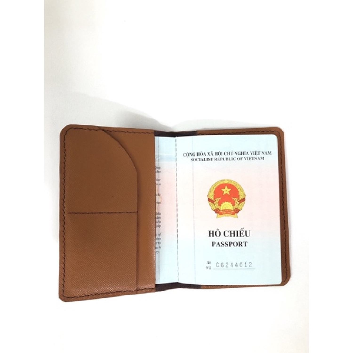 Bao Da Bọc Hộ Chiếu passport cover da bò thật.