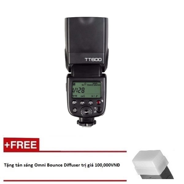 Flash godox tt600 cho canon, nikon, sony, pentax - gn60 - hss 1/8000s dùng cho máy ảnh canon, nikon, fujifilm, sony