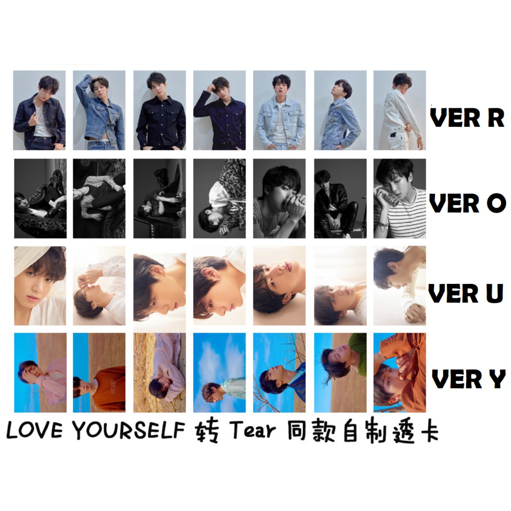 Giảm Giá Set 7 Card Trong Bts Love Yourself: Tear Full Ver - Beecost