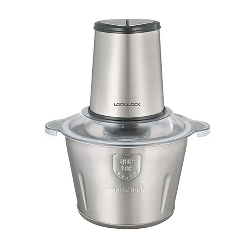 Máy xay thịt cối inox lock&lock EJM172 dung tích 2L, công suất 300w, kiểu dáng đẹp, nhỏ gọn phù hợp mọi không gian bếp, bảo hành 12 tháng