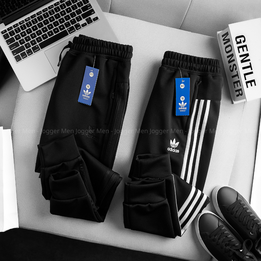 Quần jogger thể thao nam 3 sọc ống bo cao cấp