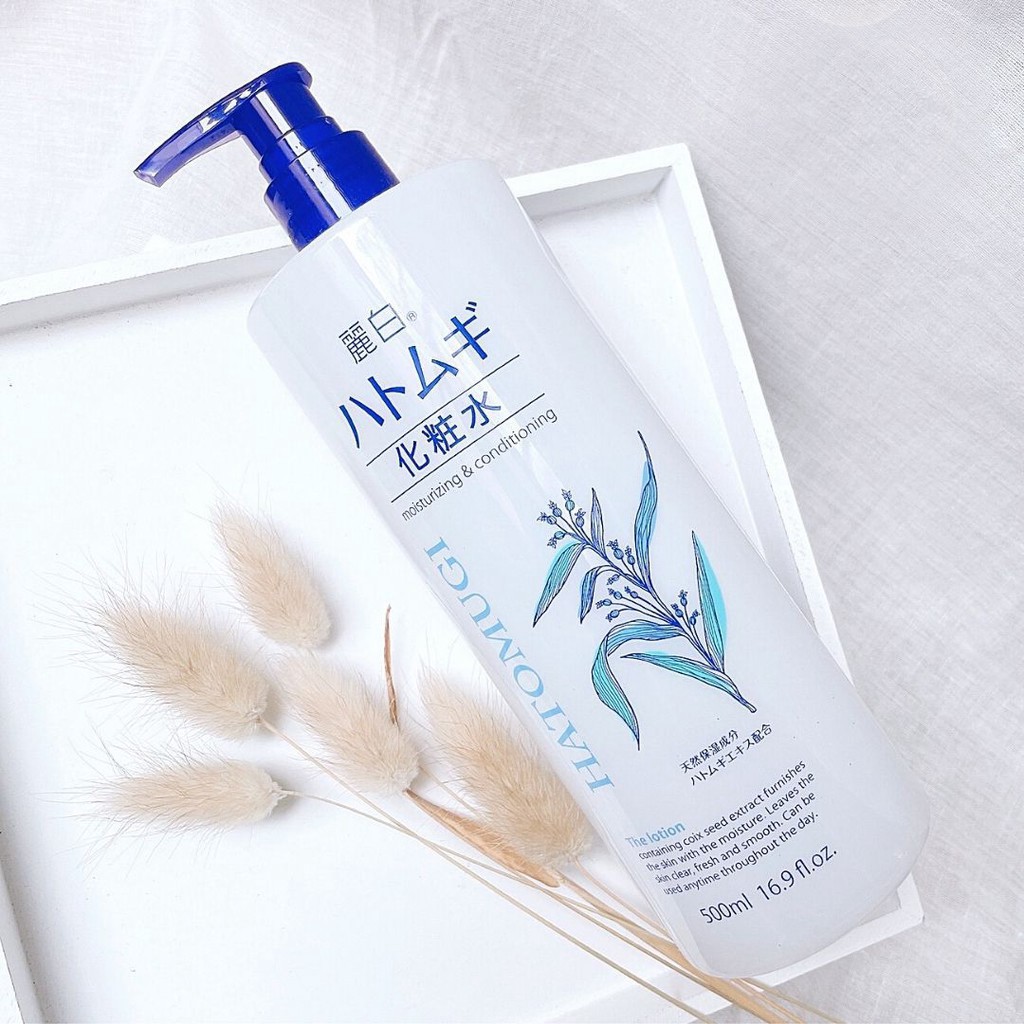 Nước hoa hồng toner Naturie Hatomugi Skin Conditioner zavenci Chiết Xuất Từ Cây Hạt Ý Dĩ Dưỡng Ẩm Kiềm Dầu Cho Da (500ml)