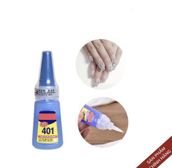Keo 401 gắn móng siêu dính loại 20g