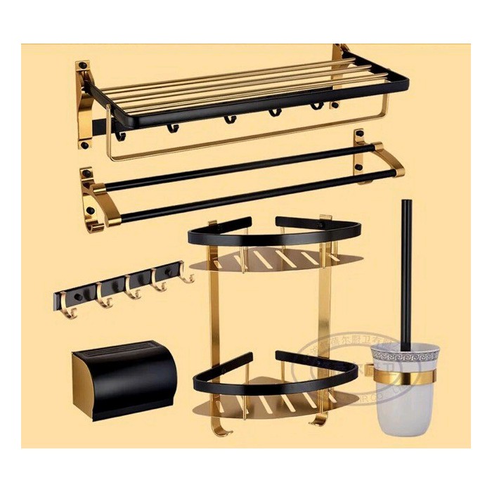 Bộ phụ kiện nhà tắm nhôm sơn tĩnh điện