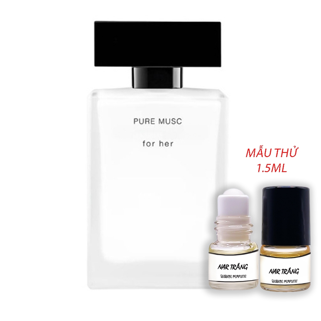 Tinh dầu nước hoa Nữ Nar Trắng dạng lăn mini 1.5ml mẫu thử hàng cao cấp 20 mùi nước hoa nam nữ