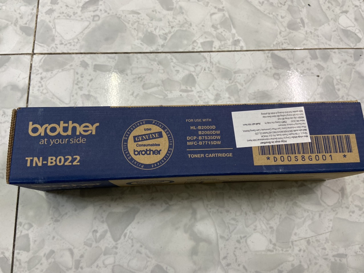 Hộp mực in brother tn-b022 - hàng chính hãng - dùng cho máy brother hl-b2000d hl-b2080dw dcp-b7535dw mfc-b7715dw