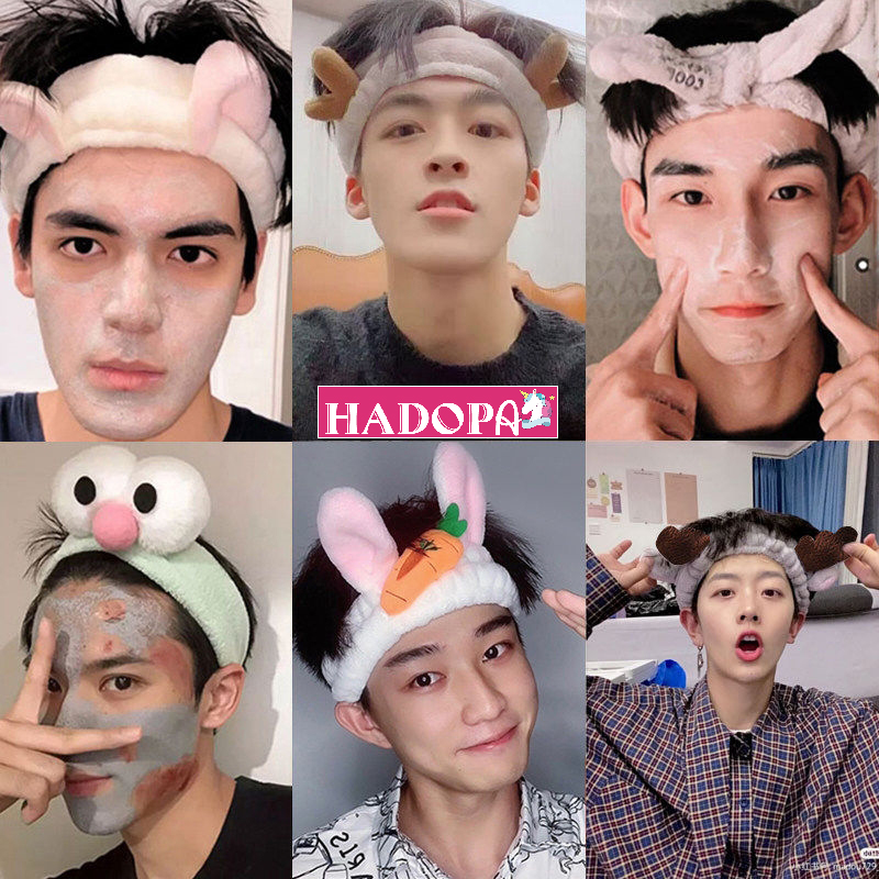 Băng Đô Nam, Nữ Rửa Mặt Phong Cách Hàn Quốc Cực Cute Mẫu Mới Nhất 2021 HADOPA