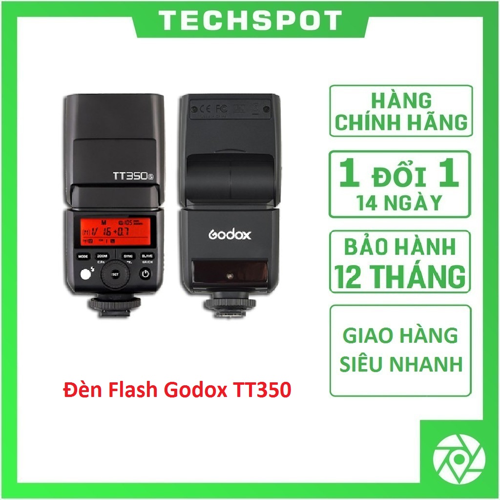 Đèn flash godox tt350 cho sony/ fujifilm | bảo hành 12 tháng | hàng chính hãng