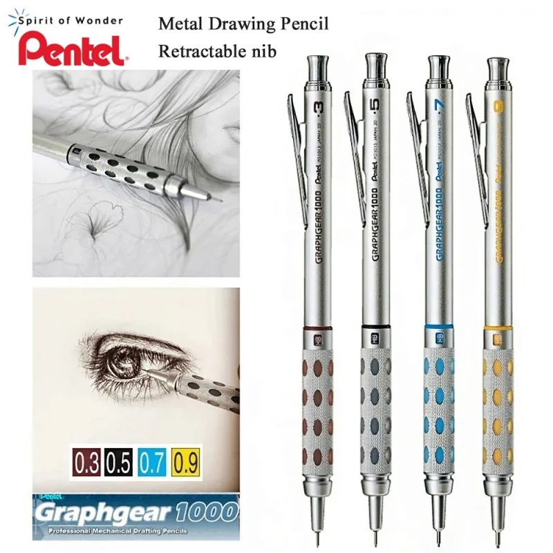 Chì Bấm Cơ Khí Pentel Graphgear 1000