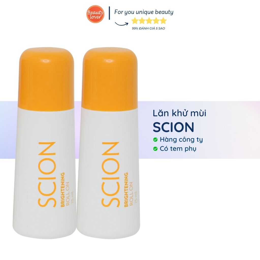 Combo 2 lăn khử mùi Scion 75ml lăn nách scion chính hãng dành cho nam và nữ sción - Beauty Lover