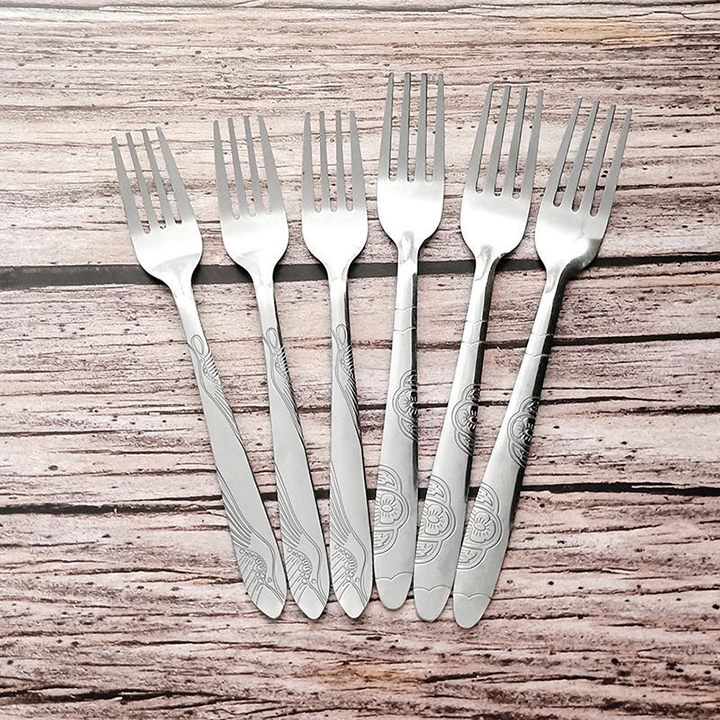 {COMBO 5} Dĩa inox loại LỚN  kích thước 16,5 cm x 2,2 cm, nĩa cho gia đình, nĩa lớn  trong gia đình