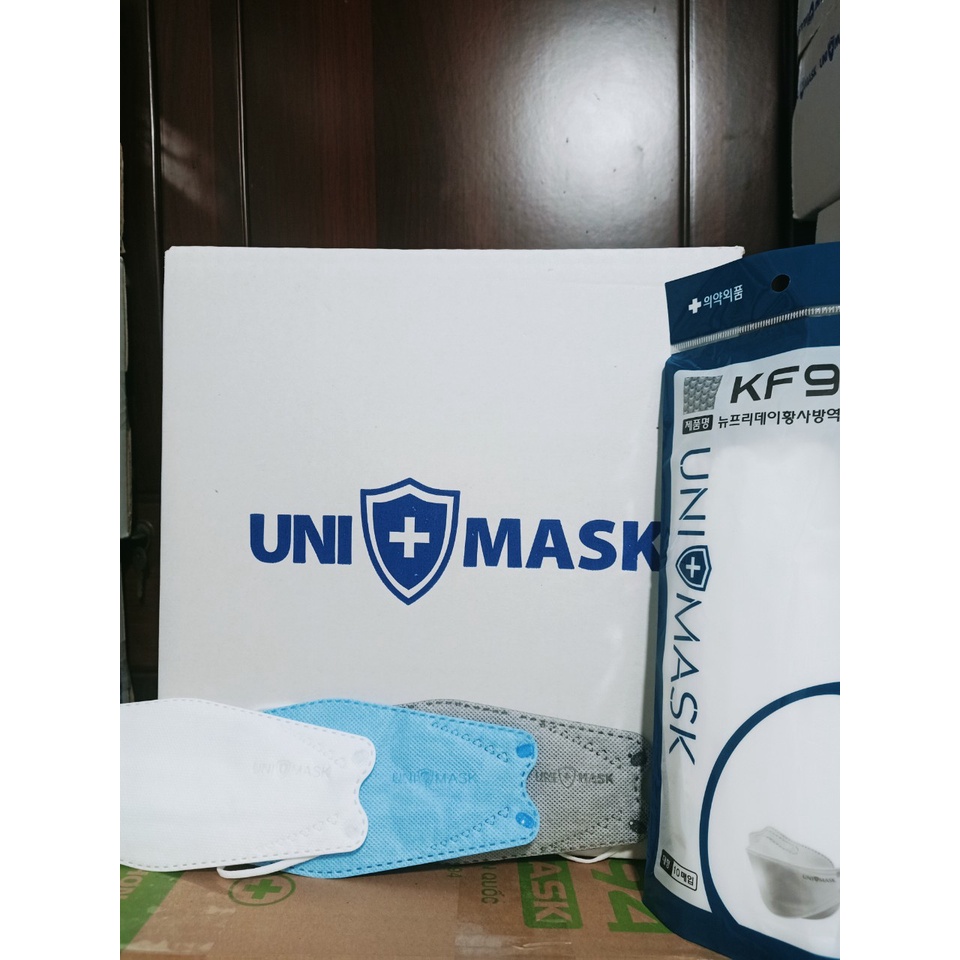 [1 Thùng 300 cái] Khẩu trang 4 Lớp KF94 UNI MASK CHÍNH HÃNG Chống Bụi Mịn Và Kháng Khuẩn hàn quốc