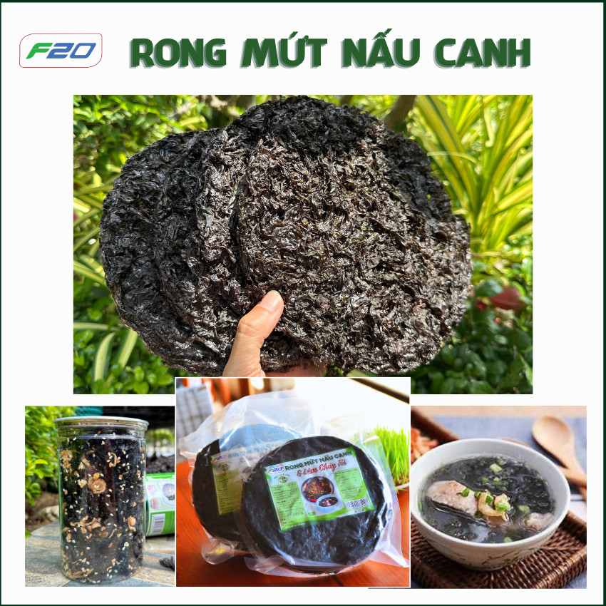 Rong Mứt Nấu Canh 100gr. Rong Biển Nấu Canh. Rong Mứt Khô làm Rong Biển Cháy Tỏi & Rong Biển Sấy Khô & Rong Biển Ăn Liền