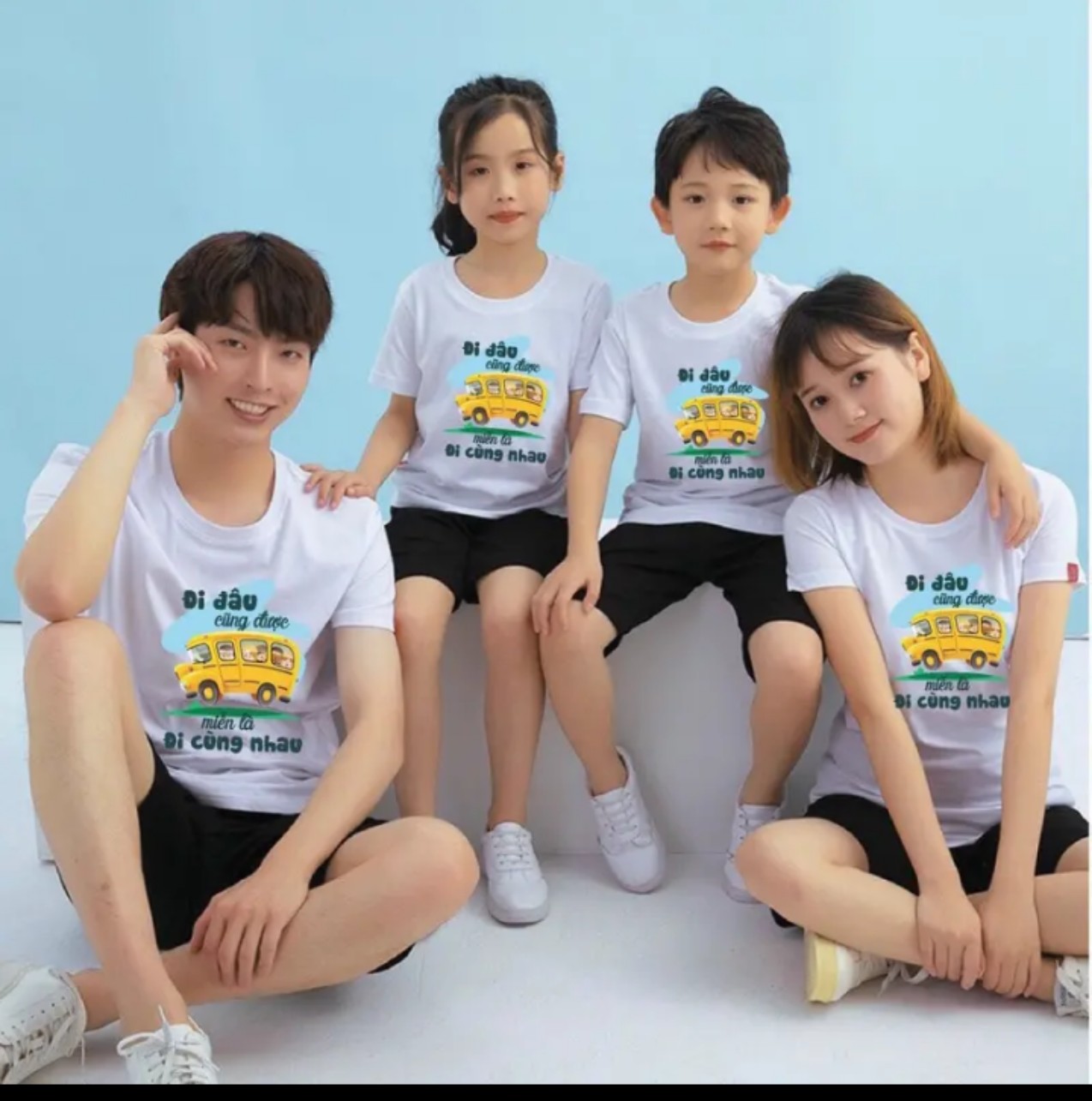Áo gia đình hội nhóm '' Đi đâu cũng được miễn là đi cùng nhau" rất ngầu mà lại mang ý nghĩa đẹp