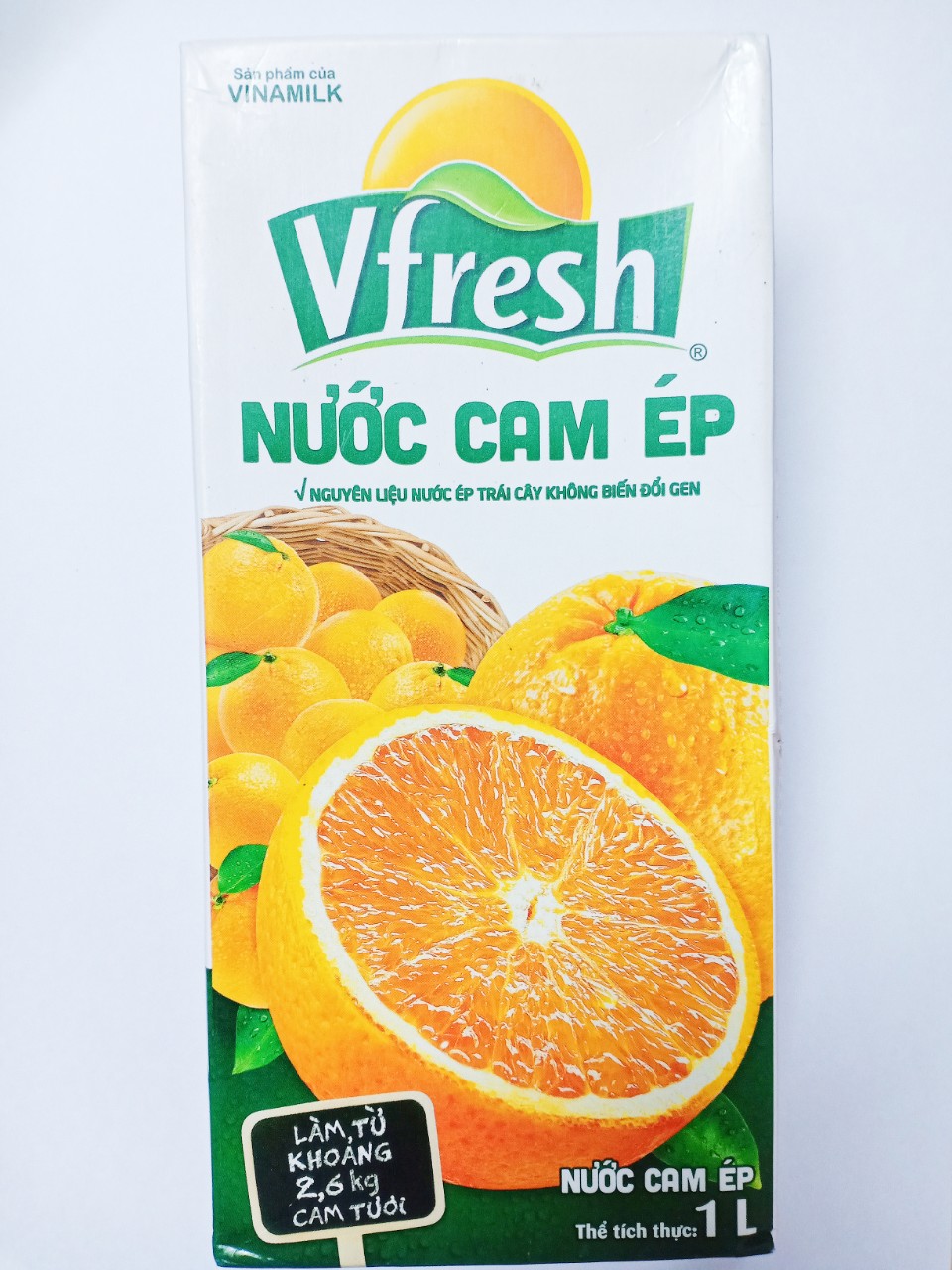 [HCM]Nước ép cam 100% Vfresh 1 lít sp mới thơm ngon bổ dưỡng