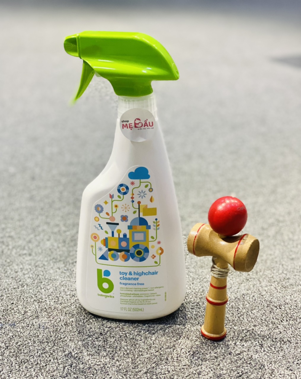CHAI XỊT DIỆT KHUẨN ĐỒ CHƠI & GHẾ ĂN BABYGANICS DÙNG CHO BÉ - DUNG TÍCH 502ML