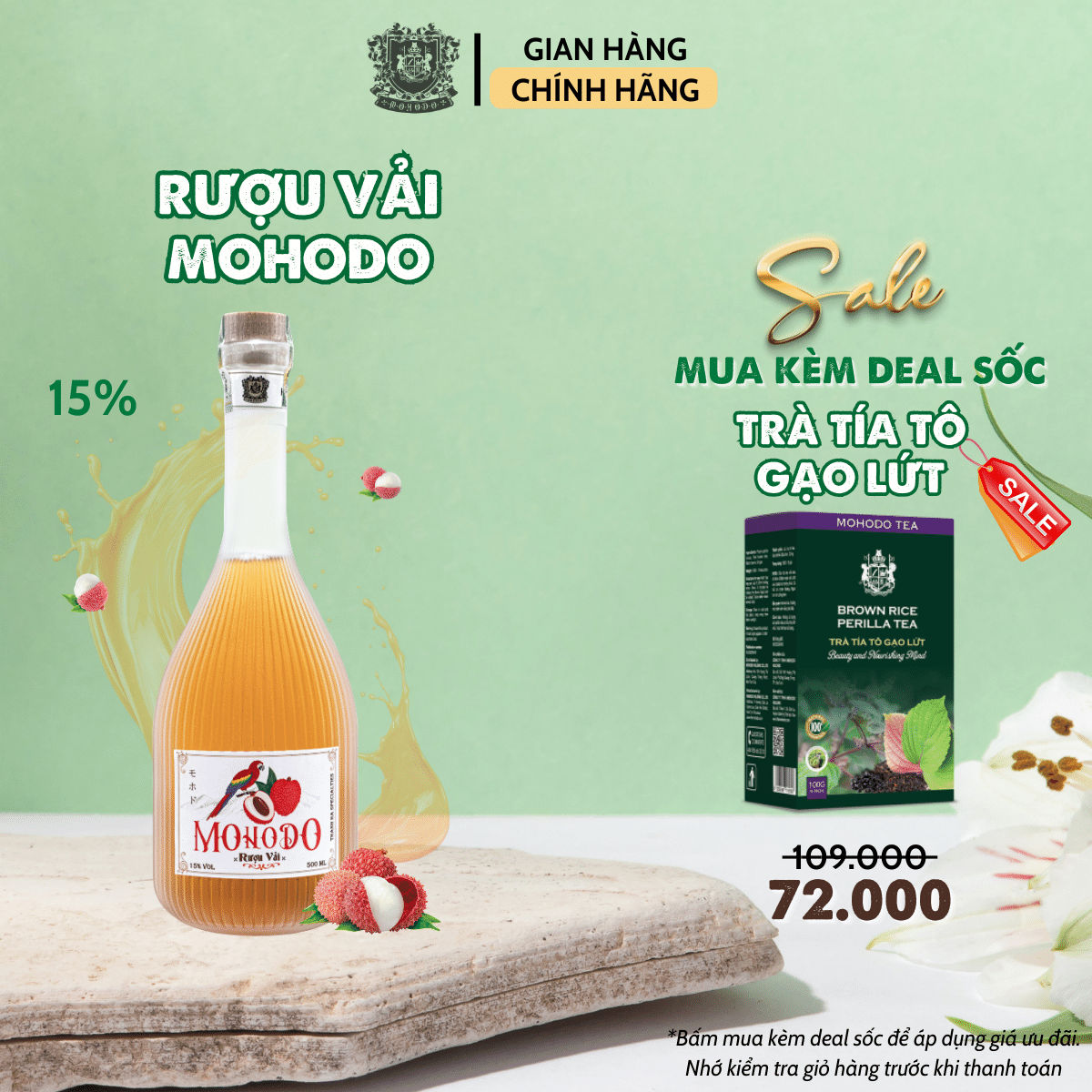 Nước trái cây lên men mohodo vị vảitự nhiên tốt cho sức khỏe 360ml/500ml
