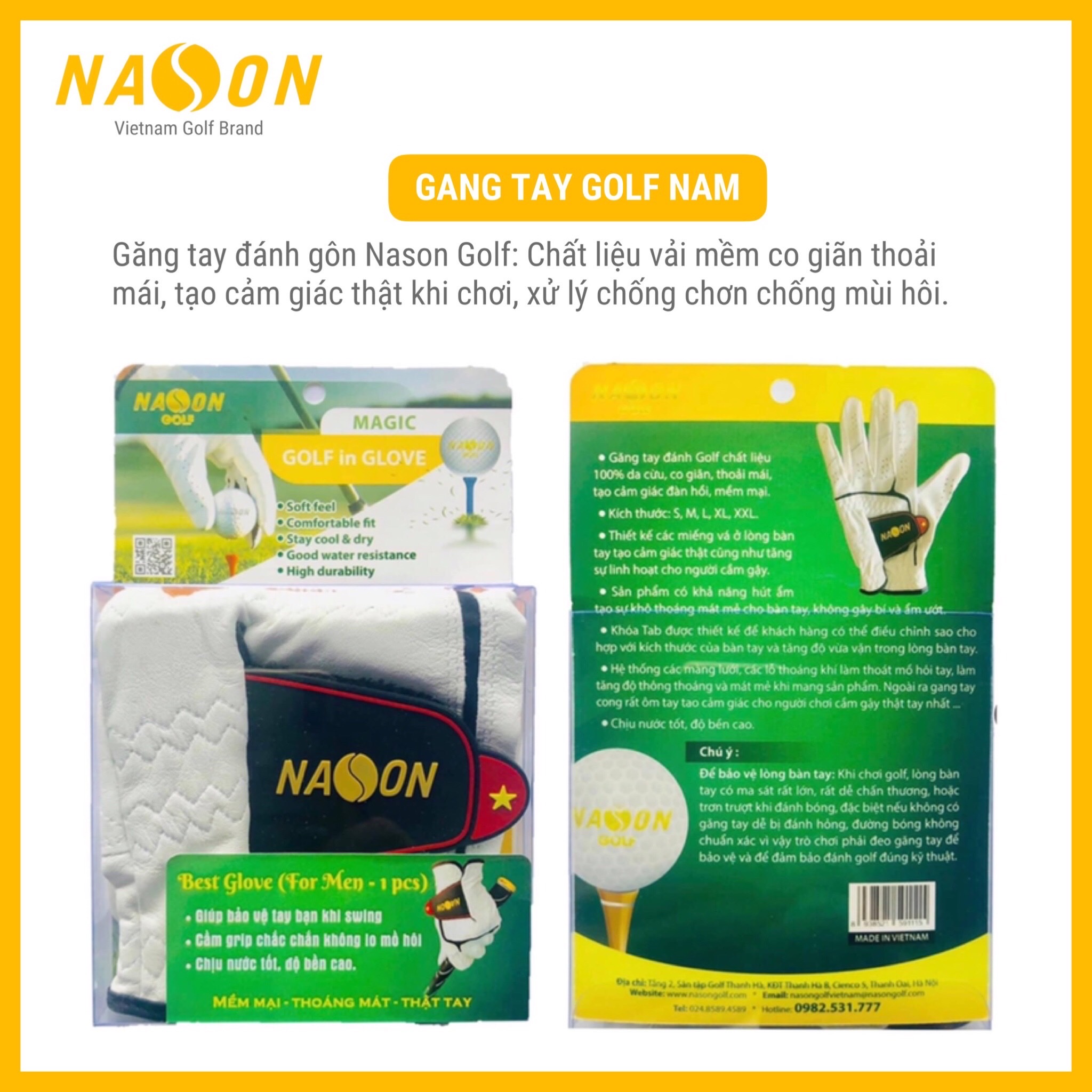 GANG TAY CHƠI GOLF NAM NASON